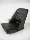 Folding competition seat finished in vinyl. Driver